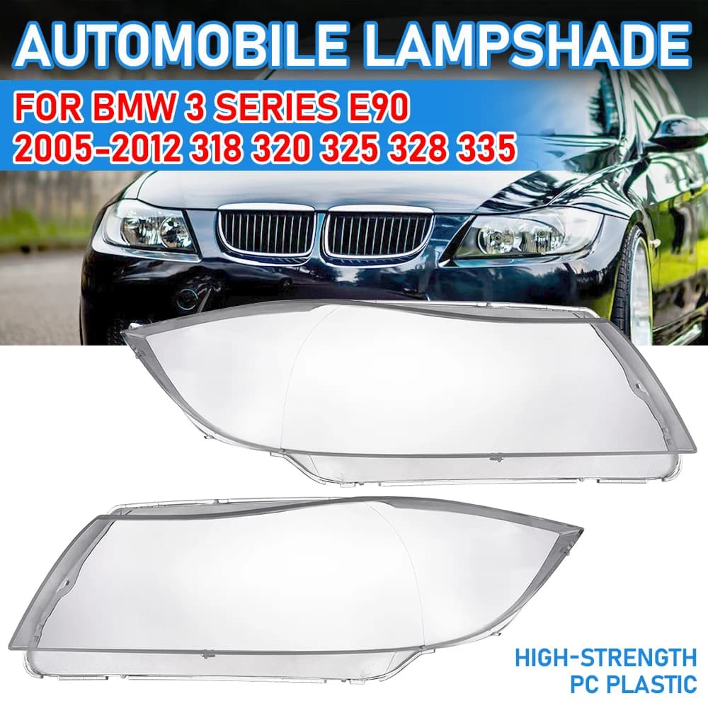 Copertura faro anteriore per BMW Serie 3 E90, modello 2005-2012, BMW 318 320 325 328 335 [Modello base senza lenti]