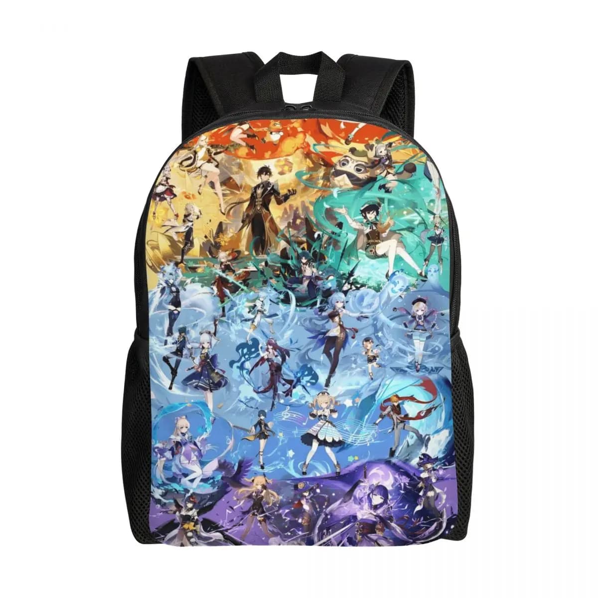 Zaino da viaggio personalizzato G-Genshines Cartoon Mangas per uomo e donna, borsa per computer da scuola, zaino per studenti universitari
