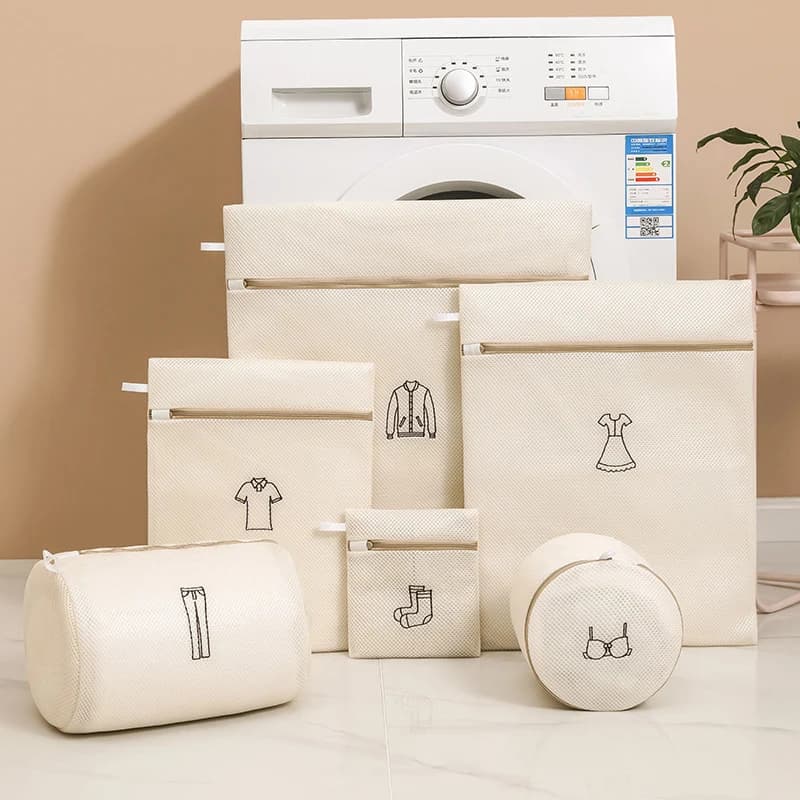 Grande borsa per il lavaggio della biancheria, rete per organizer in rete, reggiseno sporco, calzini, biancheria intima, copertura per lavatrice sporca