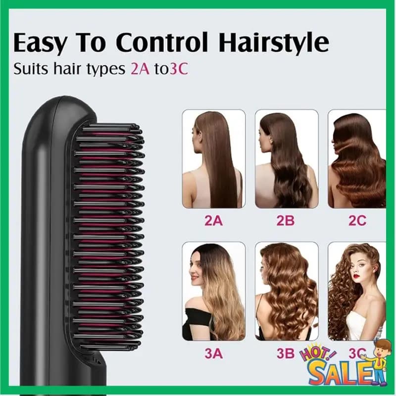 A53T Rechargeable Hair Plate Negative Hair Straight Hair Pettine Double Purpose Electric Hair