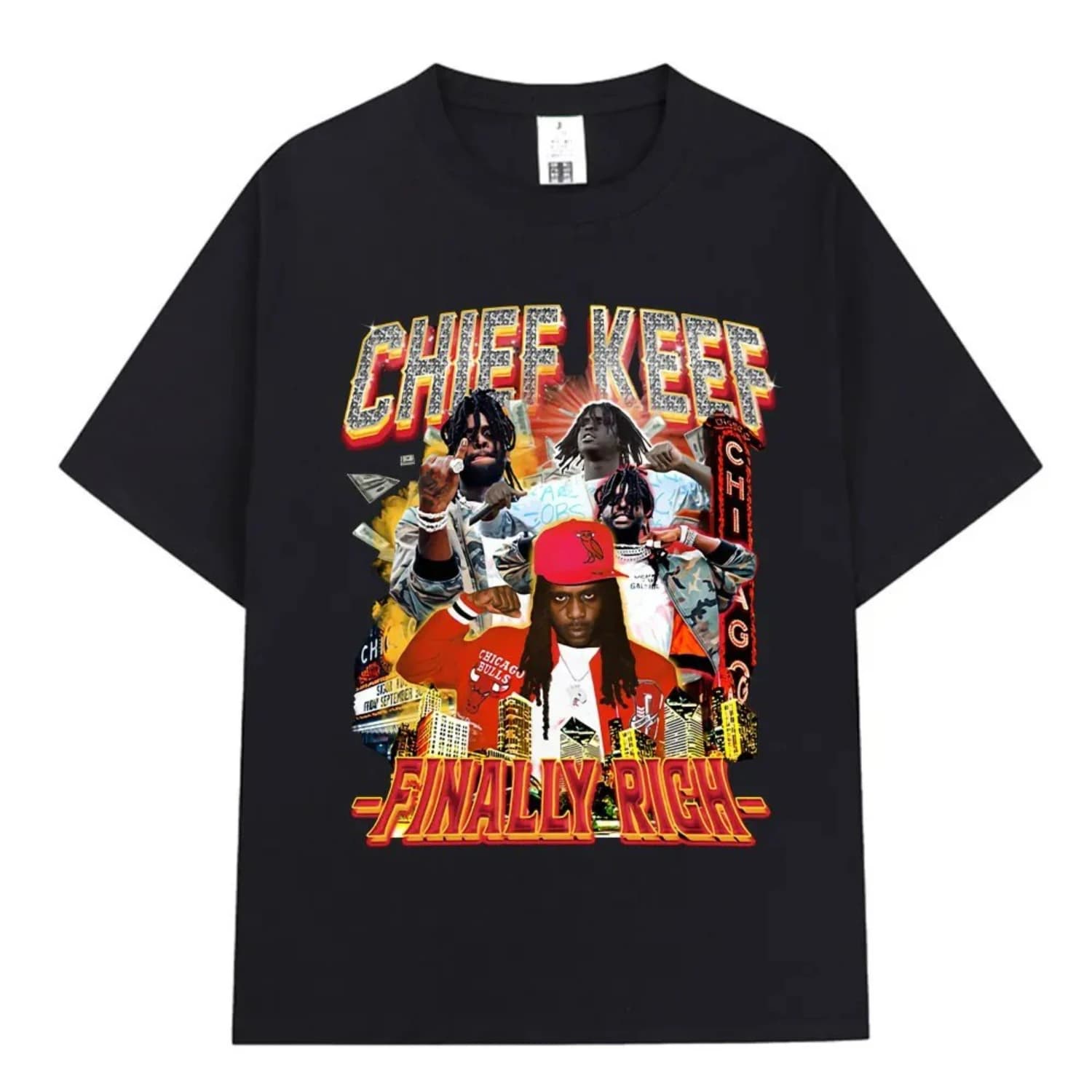 Chief Keef Album T-Shirt – Streetwear Rap Icon Style Hip Hop Cotton T-Shirt