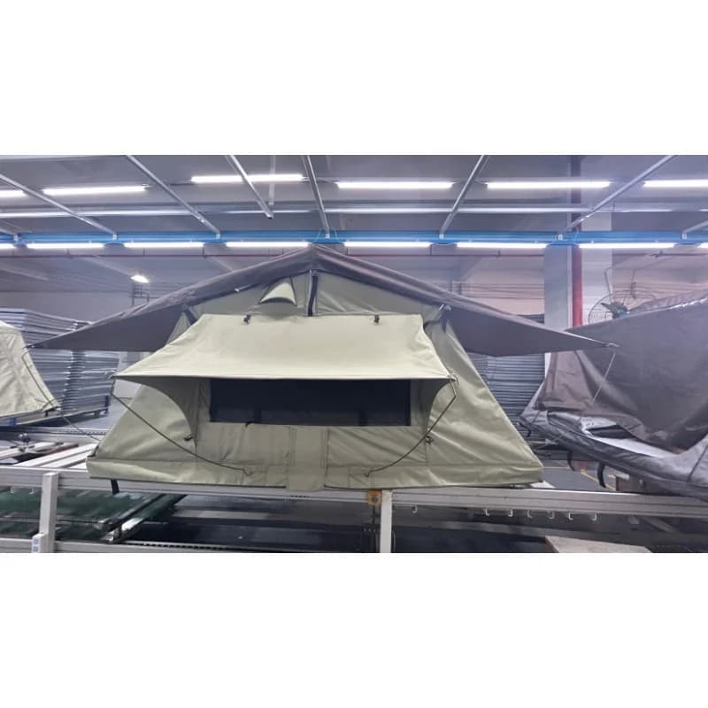 Superior Aluminum Hard Waterproof Roof Top Tent with Panel, Quick Automatic Opening 4 Person Camping