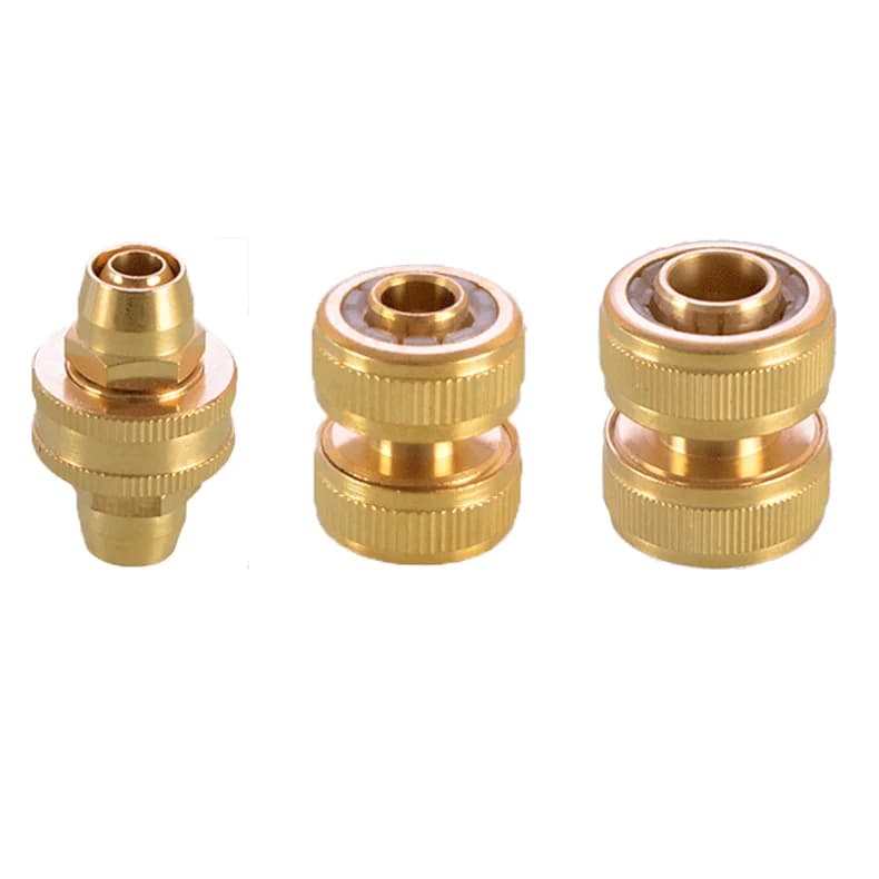 1/2/5 pcs 3/8 "1/2" 3/4 "Laton Quick Connector Set Garden Irrigation Water Pipe Fittings Tool Adapter