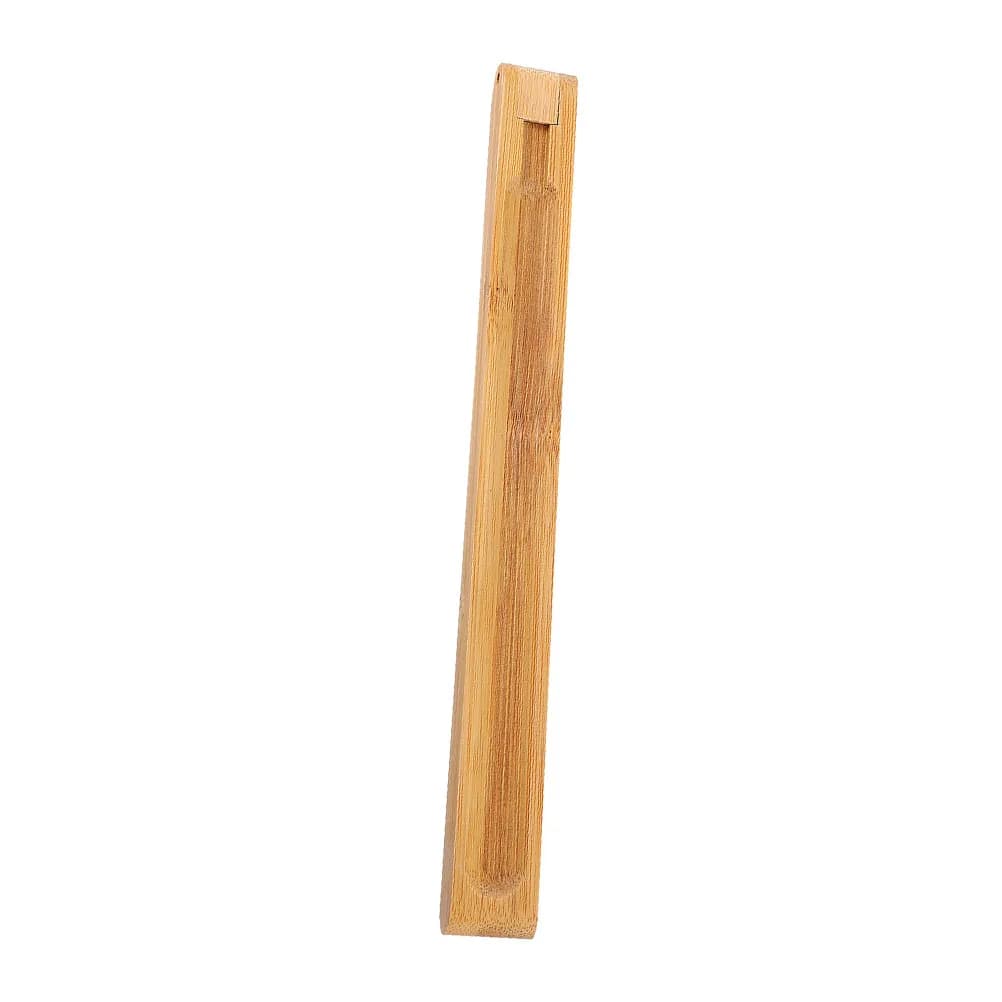 Bamboo Incense Holder Adjustable Angle Stand for Stick Incense with Ash Tray Portable Handcarved Home Fragrance Decor