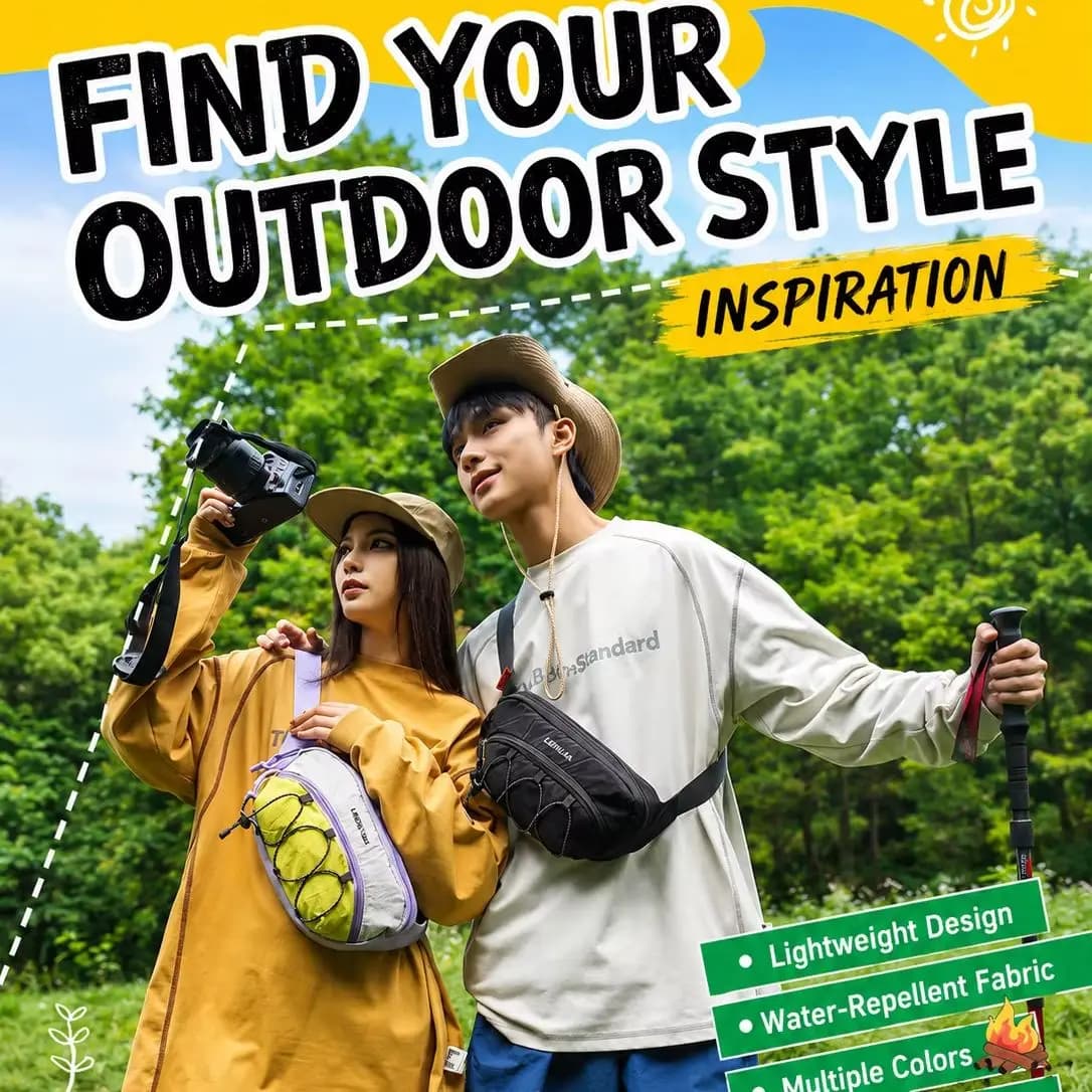 Lightweight Outdoor Waist Bag Water Bottle Holder Fanny Pack Water Resistant Crossbody Belt Pouch For Hiking Running Men Women