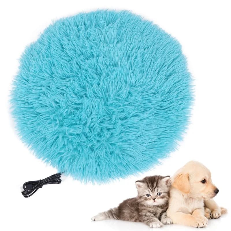 Plush Four Seasons USB Charging Interface Pet Electric Blanket Heating Pad Mat For Small Dogs Cats