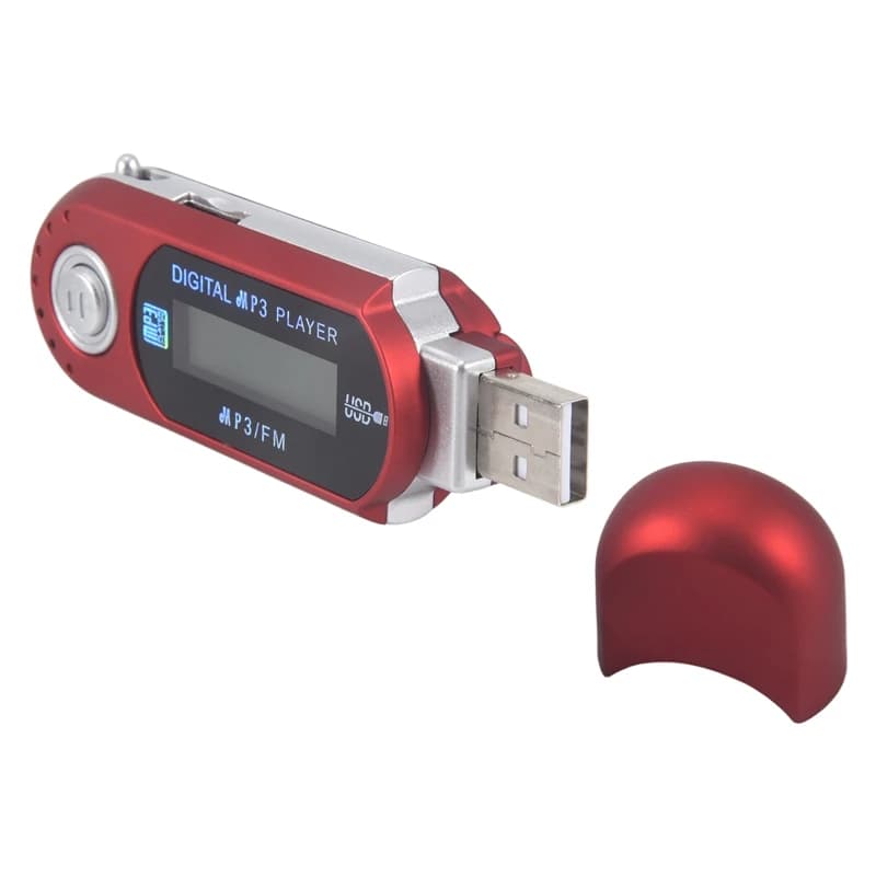 Mini lettore MP3 USB 2.0, piccolo lettore musicale LCD multilingue con jack audio da 3,5 mm e spegnimento automatico