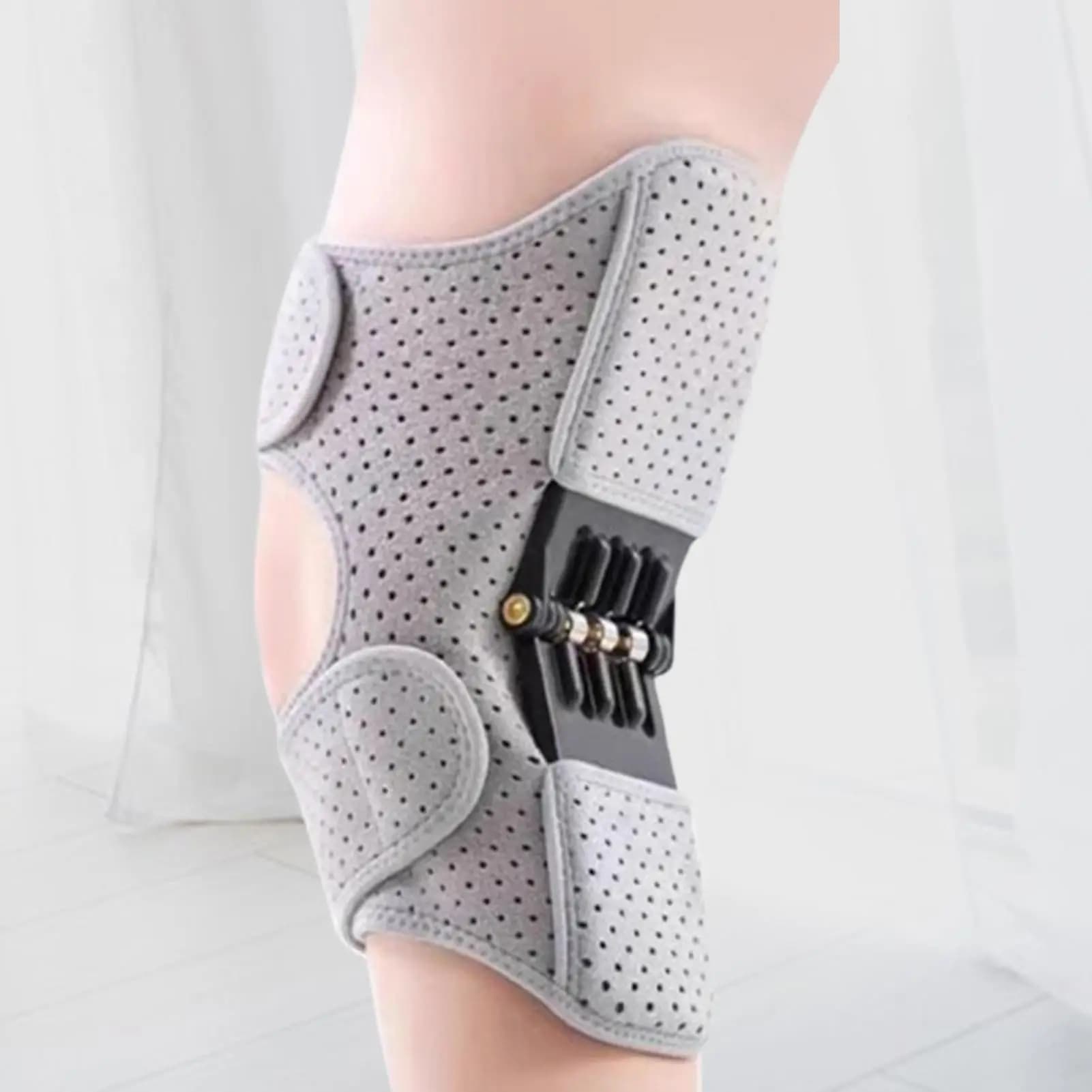 Knee Brace Breathable Adjustable Sleeve Wrap Spring-Powered Joint Support for Climbing Stairs Elderly Men Women Legs Squatting