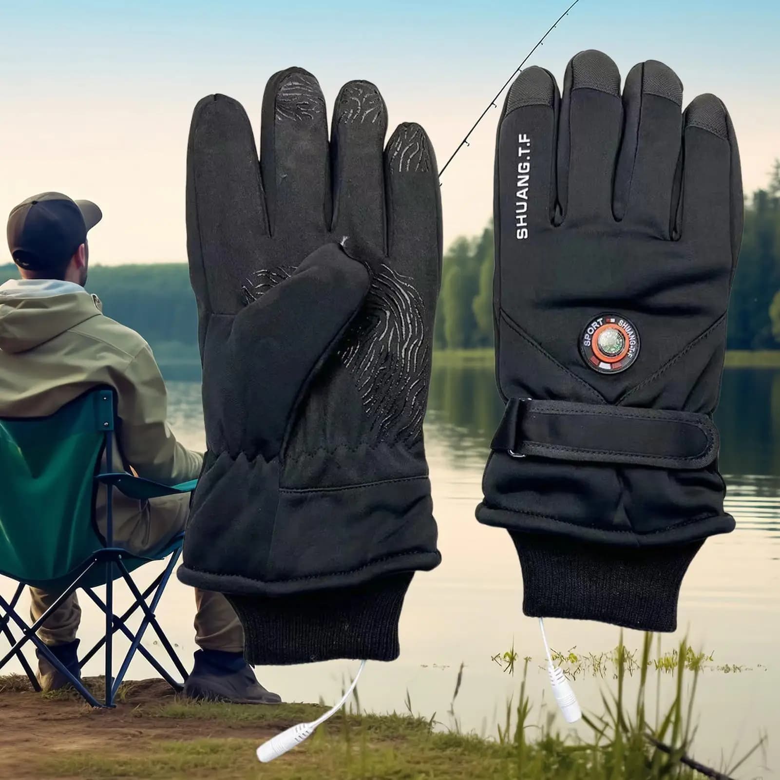 Heated Gloves Touchscreen Heated Gloves USB Heated Gloves for Men Women Outdoor Activities Sports Cycling Ski Moto
