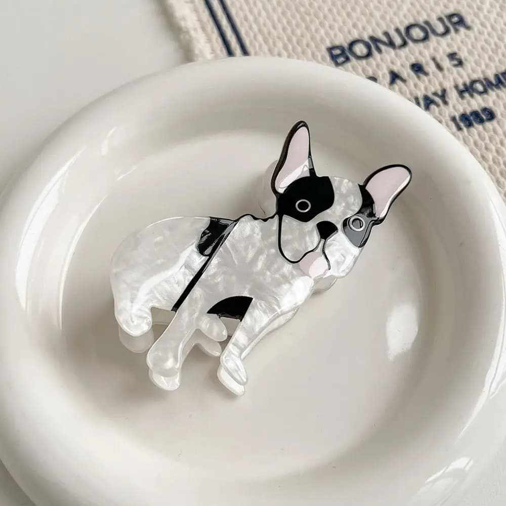 Nice animal bulldog claw for dog hair Corgi dog cartoon puppy hair clip for female animal shark