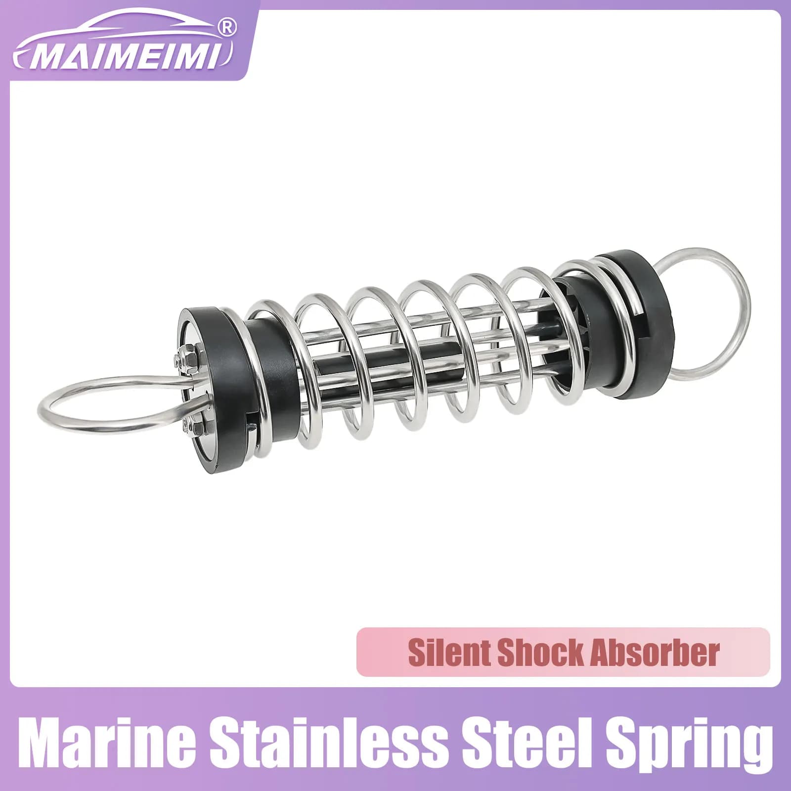 Marine Stainless Steel Silent Shock Absorber Spring Docking Mooring Spring Boat Hardware Absorbing Boat Yacht Anchor 5/6/9/11