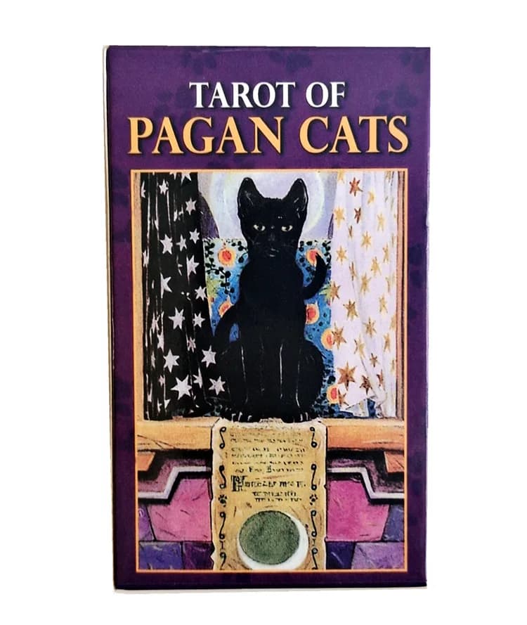 Nuovi tarocchi di gatti pagani Full English Family Party gioco da tavolo carte Oracle astrologia divinazione Fate Card 78 carte Deck