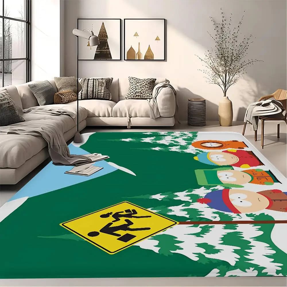 Tappetino da Bagno Anime S-South Park, Stile Nordico, Tappeto per Casa, Bagno e Toilette, Tappetino di Benvenuto per Camera da Letto