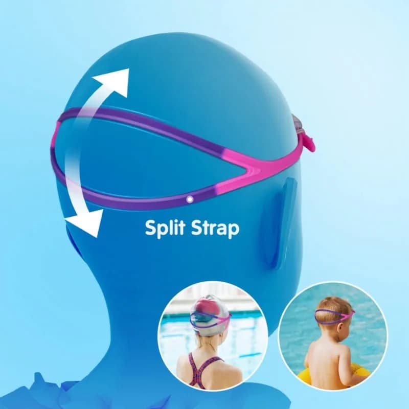 FSTE-2 Pack Occhialini da nuoto per bambini, occhialini da nuoto antiappannamento e senza perdite di liquidi per ragazzi e ragazze dai 6 ai 14 anni, occhialini da nuoto con ampio campo visivo