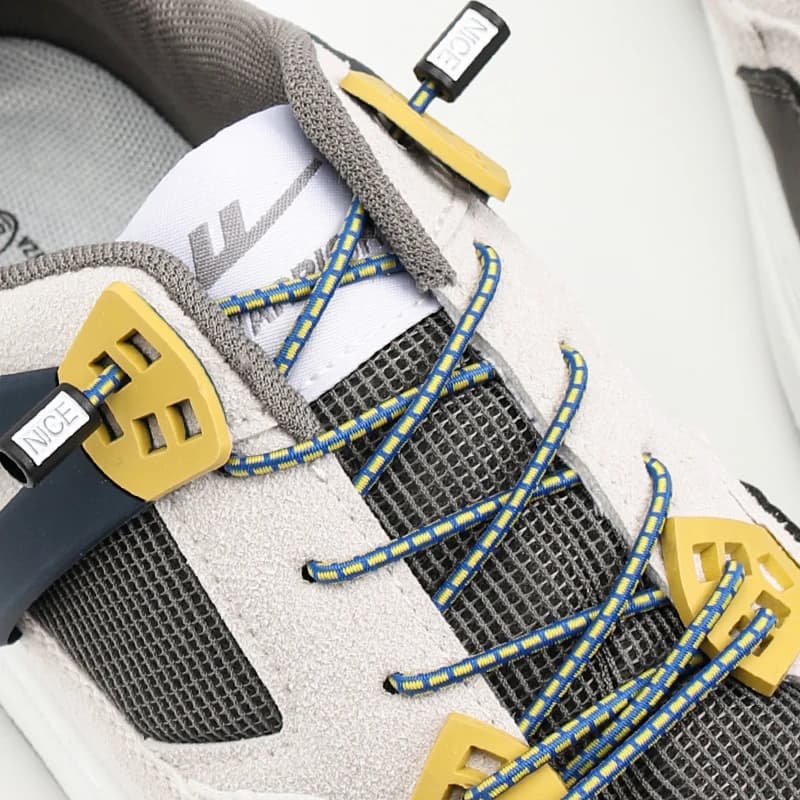 Lacci elastici piatti e rotondi senza nodo per sneaker, si allacciano e si staccano in 1 secondo senza nodi, lacci sportivi per scarpe, 1 paio, 25 colori