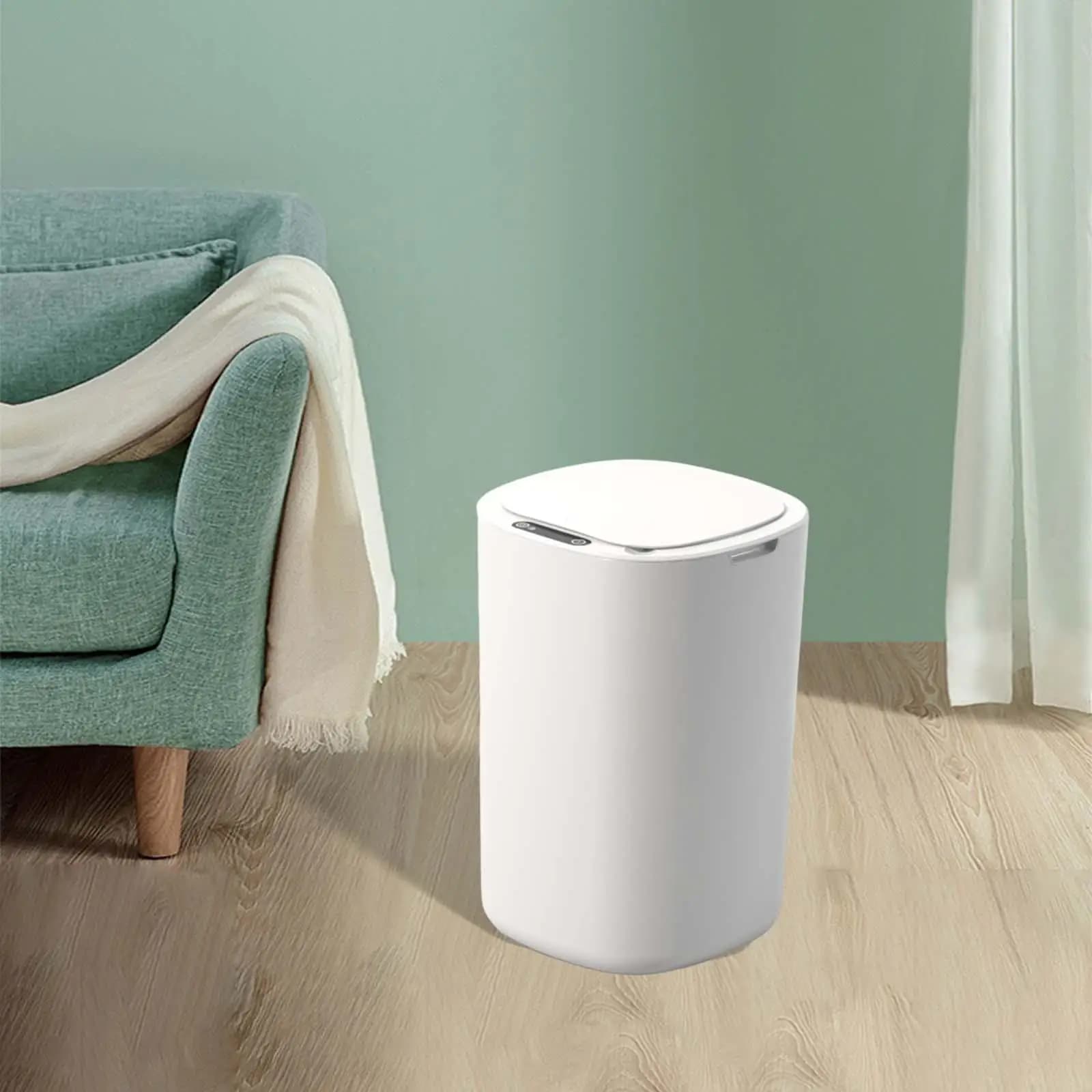 Trash Can 12L Wastebasket Trash Bin Narrow Smart Sensor with Lid Dustbin for