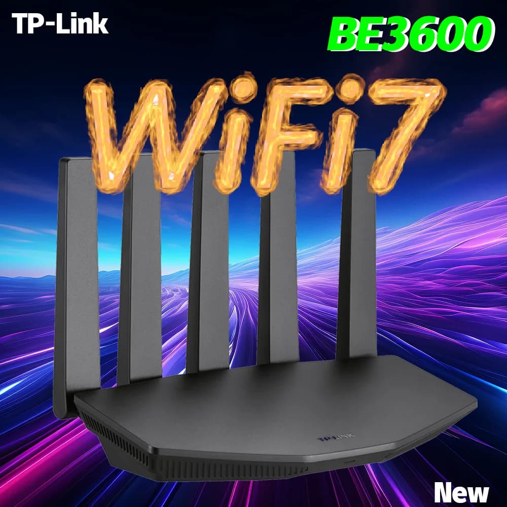 TP-LINK WiFi7 BE3600 MESH Router 2.5G Gigabit Ethernet 2 WAN Ports Convergence Acceleration 3600M Wifi Repeater 7DR3630