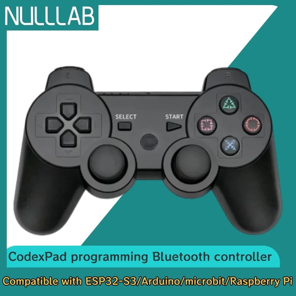 CodexPad BLE Gamepad Bluetooth Programmabile, Controller Portatile Compatibile con ESP32-S3 Arduino Microbit Raspberry Pi