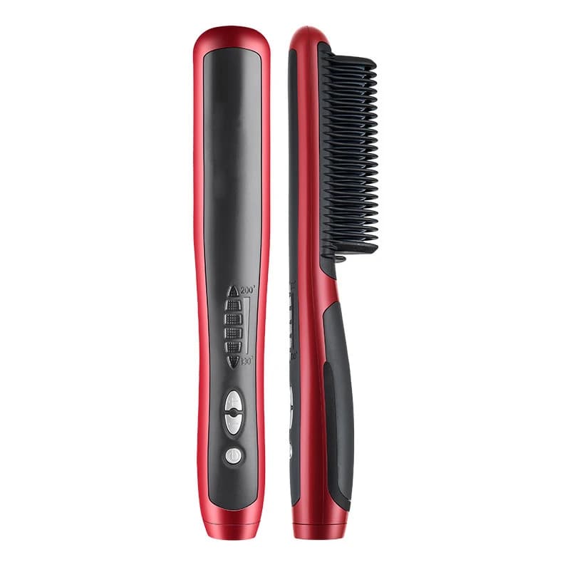 Professional multifunctional hair plate for quick heating electric hot comb brush for hairstyle iron curler tool for styling