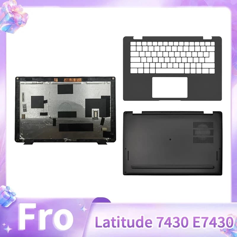 Nuova Cover di Ricambio per Laptop Latitude 7430 E7430 - Cover Superiore LCD, Poggiapolsi, Scocca Superiore e Inferiore 0HRM55 0WG7N4