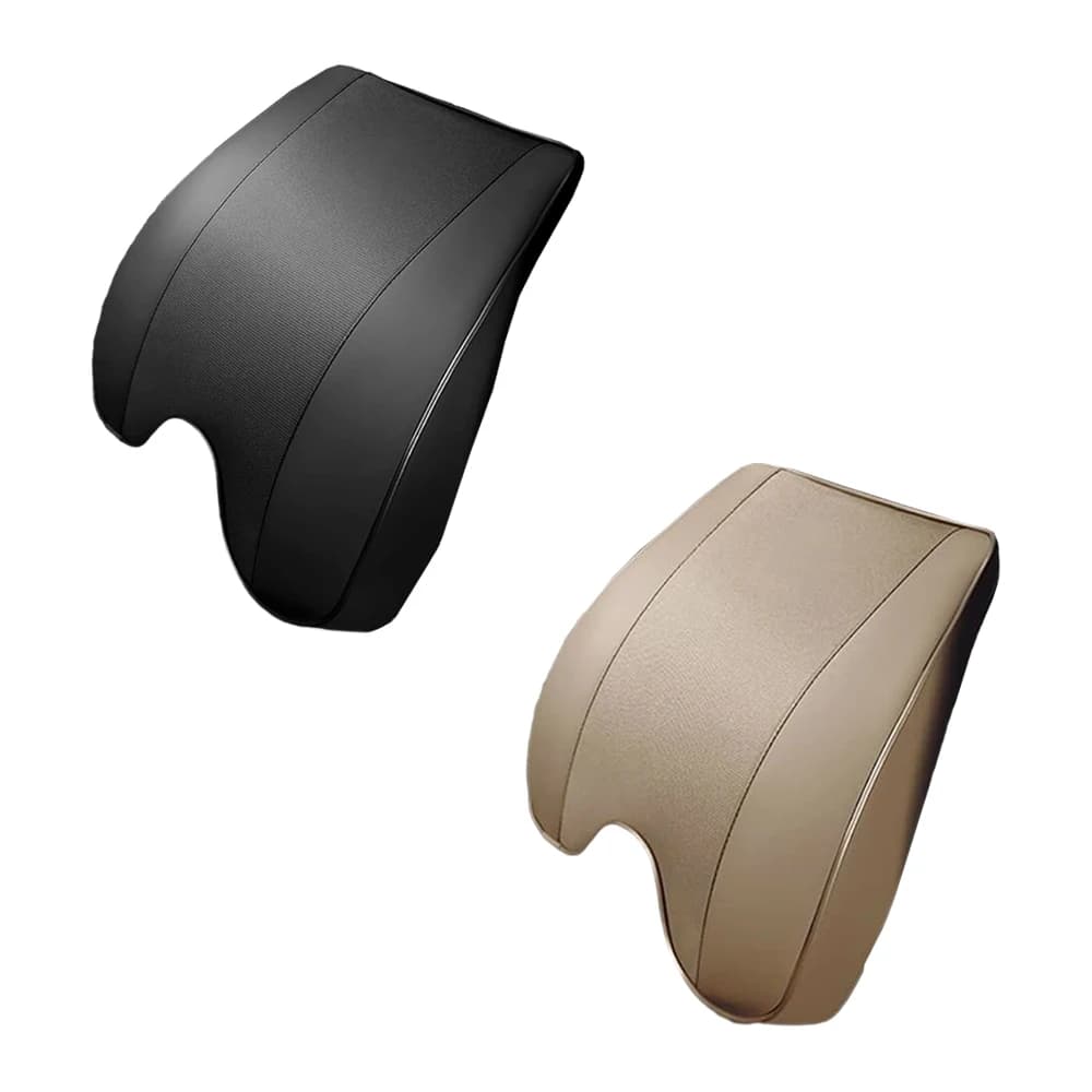 Cuscino poggiatesta per auto, poggiatesta, poggiatesta, supporto lombare per la schiena, cuscino poggiatesta in memory foam, per alleviare lo stress, cuscino lombare per seggiolino auto nero