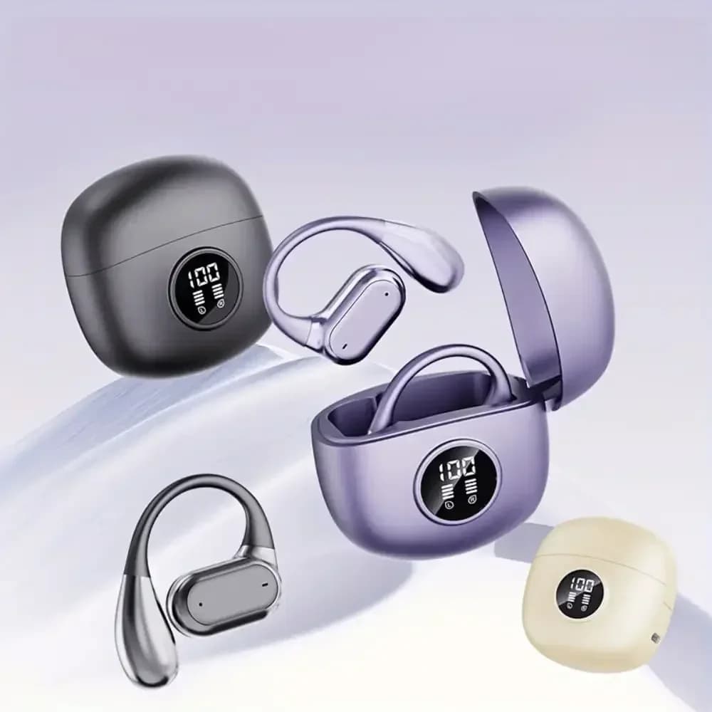 New Hot OWS Clip-on Wireless Bluetooth Earphones Fasion Comfortable Headset Sports Music Deep Bass Hanging Headphone for Phones