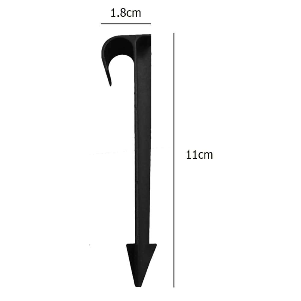 50 Pezzi Ancoraggi per Tubi, Pali di Fissaggio 16/20mm, Attrezzi da Giardinaggio per Supporto Tubi in PE, per Prato, Serra, Tenda, Vaso di Fiori