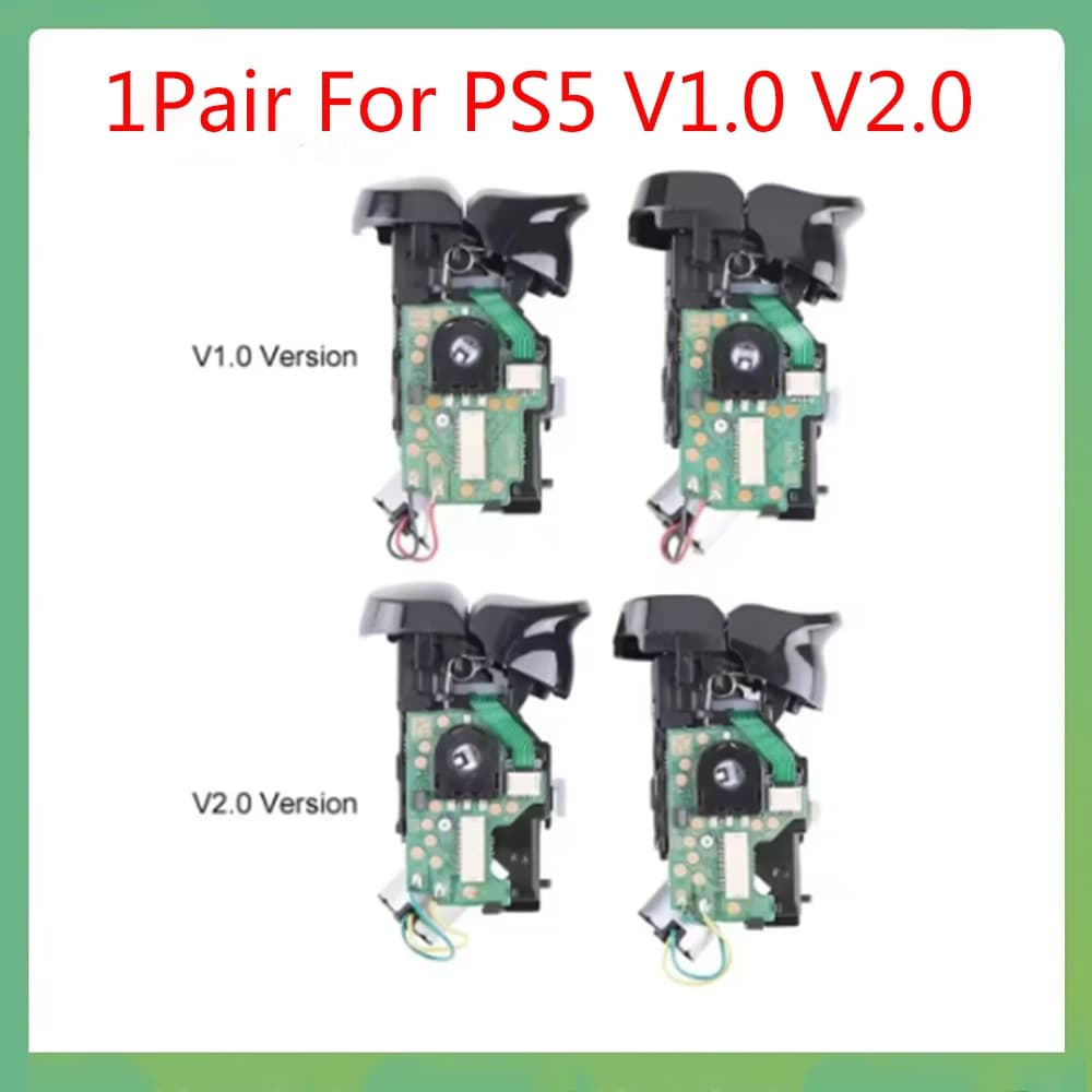 1 Coppia Per PS5 Trigger Modulo di Montaggio L2 L1 R2 R1 Sinistra Destra Bottoni Con Vibrazione Del Motore Circuito di Ricambio V1.0 V2.0