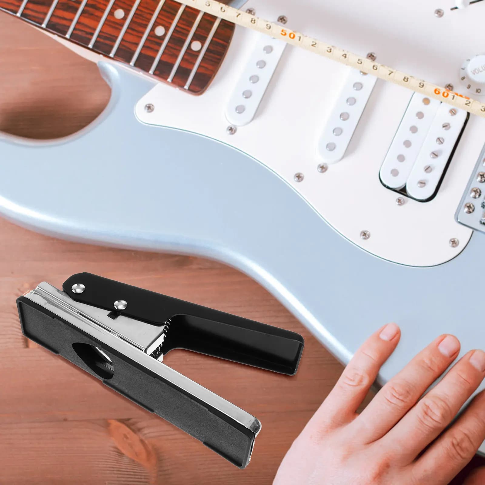 1 Pezzo Strumento Premium per la Creazione di Plettri per Chitarra, Robusto Tagliaplettri Fai-da-te per Plettri Personalizzati