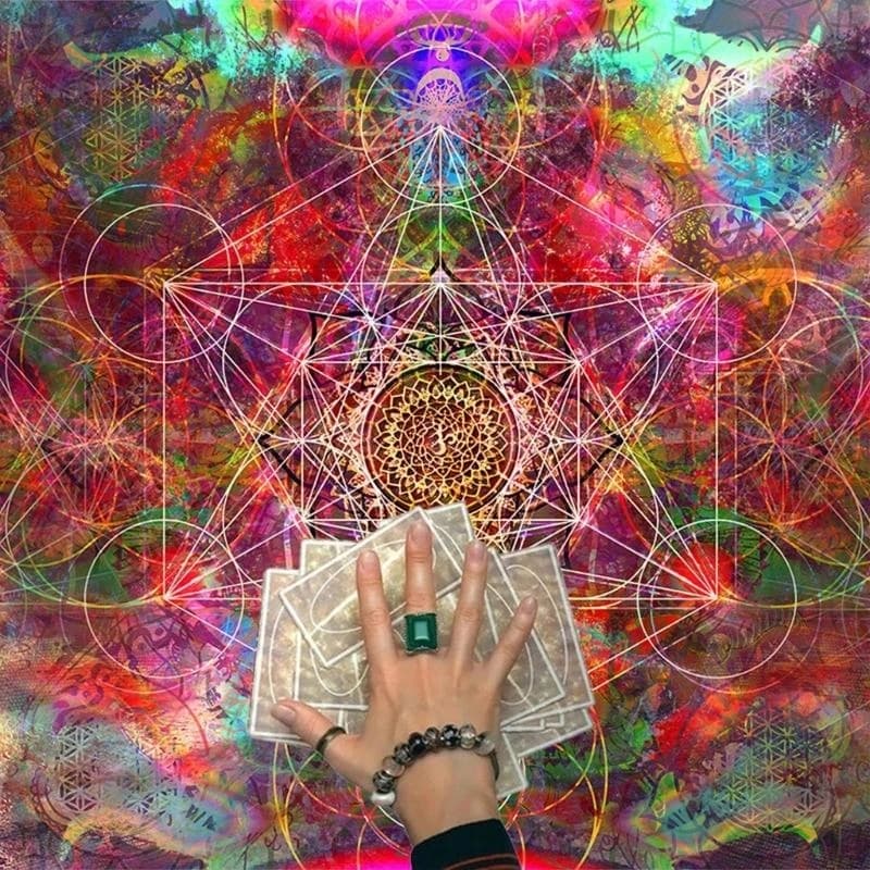 Piazza Flanella Tarocchi Altare Panno Carta Gioco da tavolo Astrologia Oracoli Carta Pad Copritavolo Tappetino per carte da