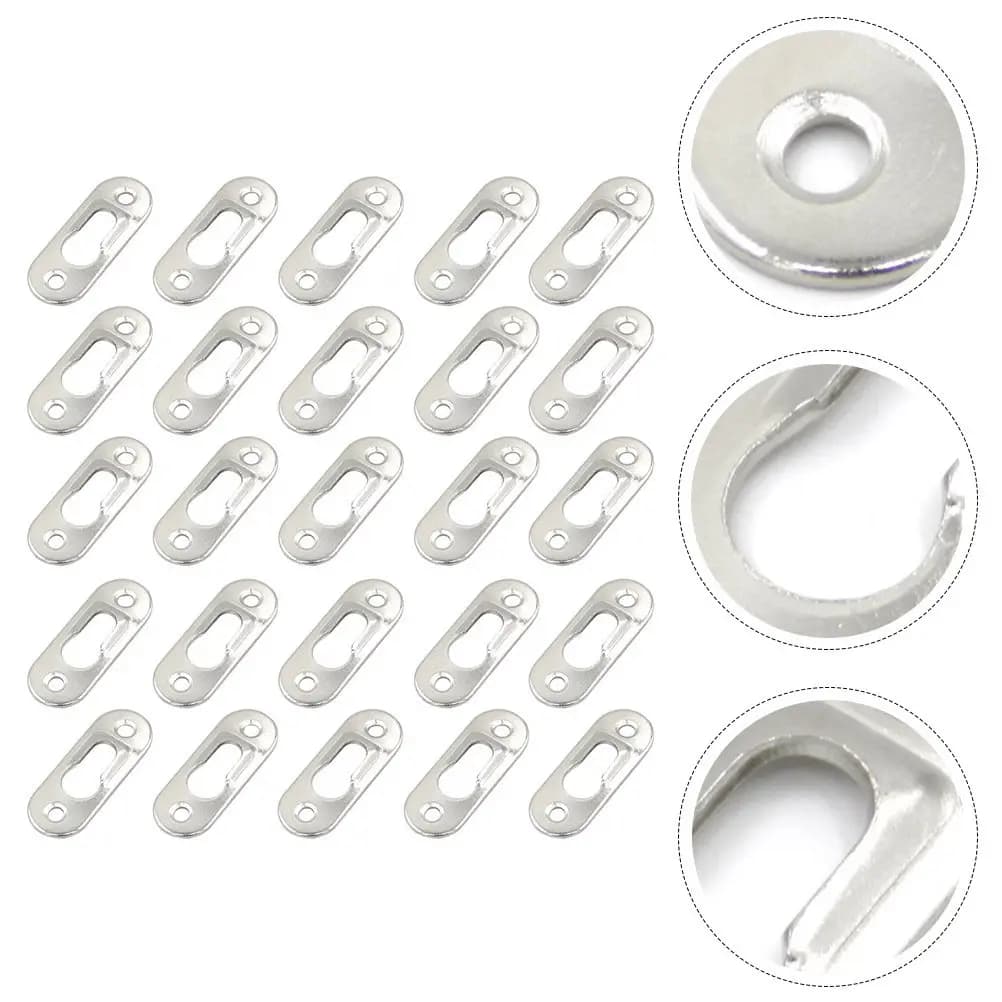 25Pcs Heavy Duty Photo Frame Hooks Invisible Picture Hanging Tools Strong Iron Hooks for Drywall Tile Wood Concrete