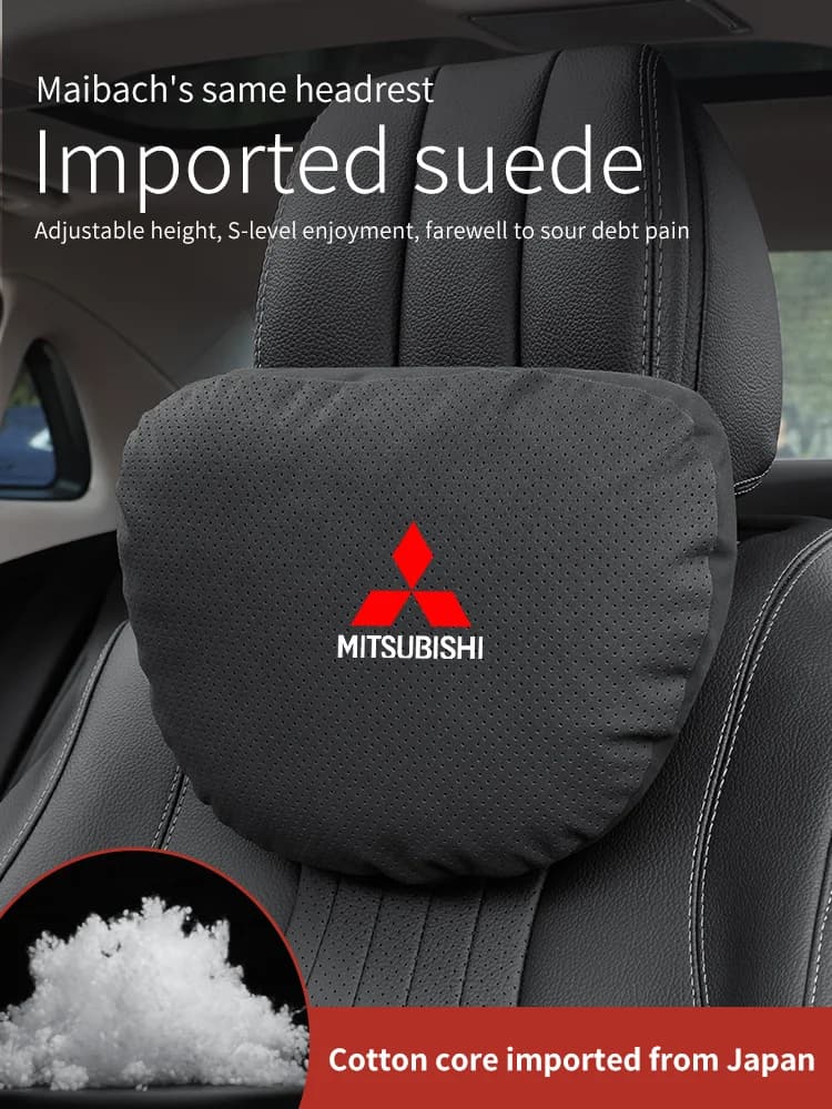 Cuscino Poggiatesta e Supporto Lombare per Auto Mitsubishi Outlander Pajero Asx Lancer Evolution X L200 Ralliart