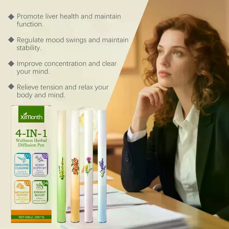 In 1 Herbal Diffuser Set Herbal Energy Bar Purifier Boost Clear Breathing Support With Mullein/Thyme/Mints Guarana/Green Tea 4