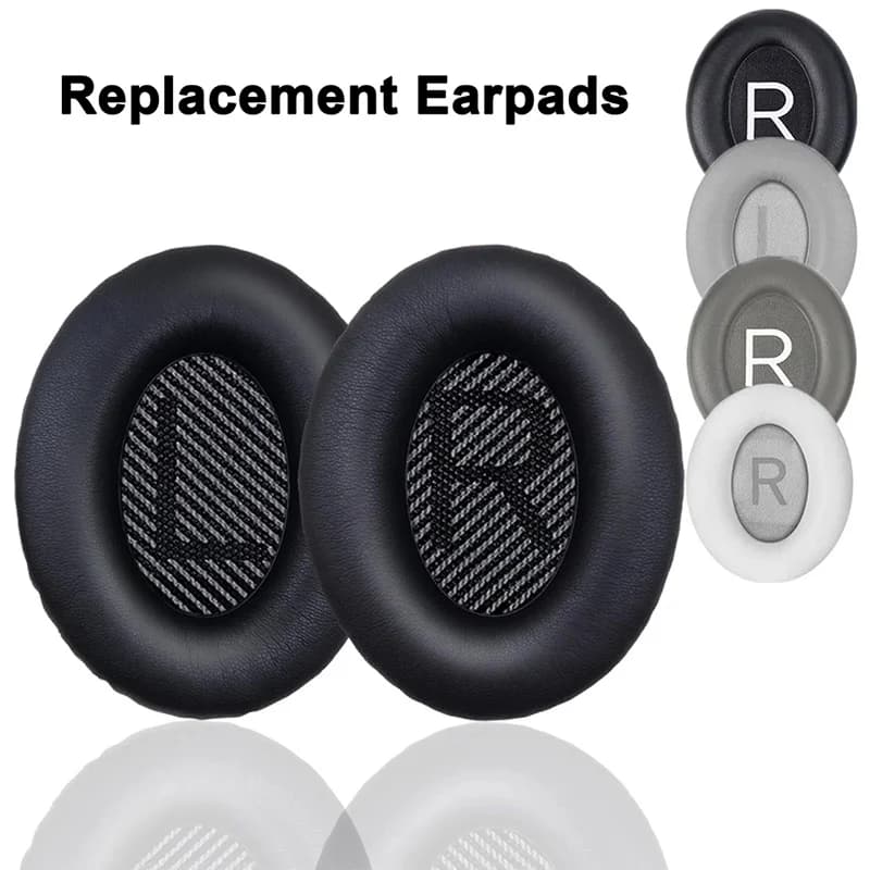 Replacement Ear Pads For BOSE QC2 QC15 QC25 QC35 AE2 AE2i AE2w Headphones Memory Foam Ear Cushions High Quality Leather Earpads