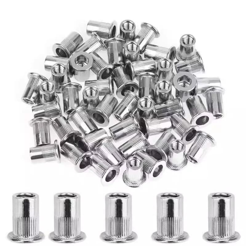 5/10 pz M3 M4 M5 M6 M8 M10 M12 Piatto Metrico Filettato Rivetto Dadi Flangia In Alluminio Rivnut Inserto Nutsert Dadi di Fissaggio