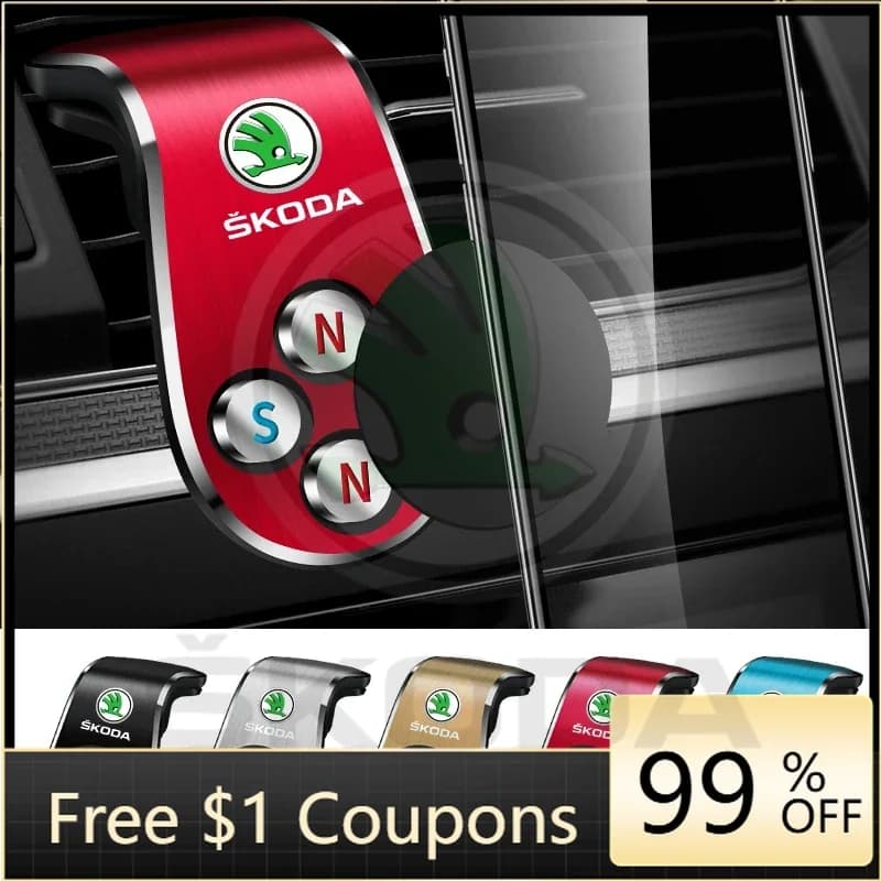 Adesivi per Auto 2025: Supporto Magnetico per Telefono Cellulare per Skoda Octavia Fabia 2 Octavia A 5 A 7 2 RS Superb Yeti R