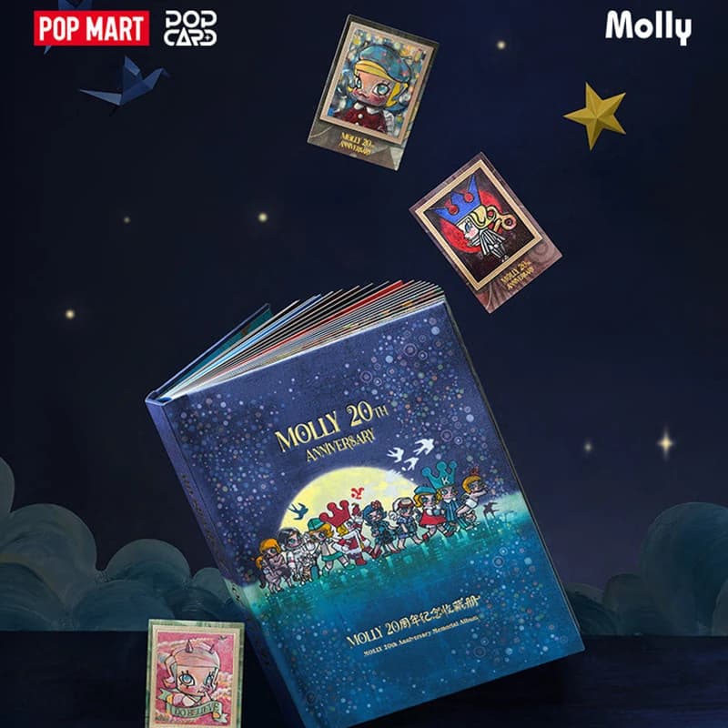 POPMART Molly 20° Anniversario Serie Commemorativa Albam Blind Box Guess Bag Giocattoli Originali Bambola Carina Anime Figure Ornamenti