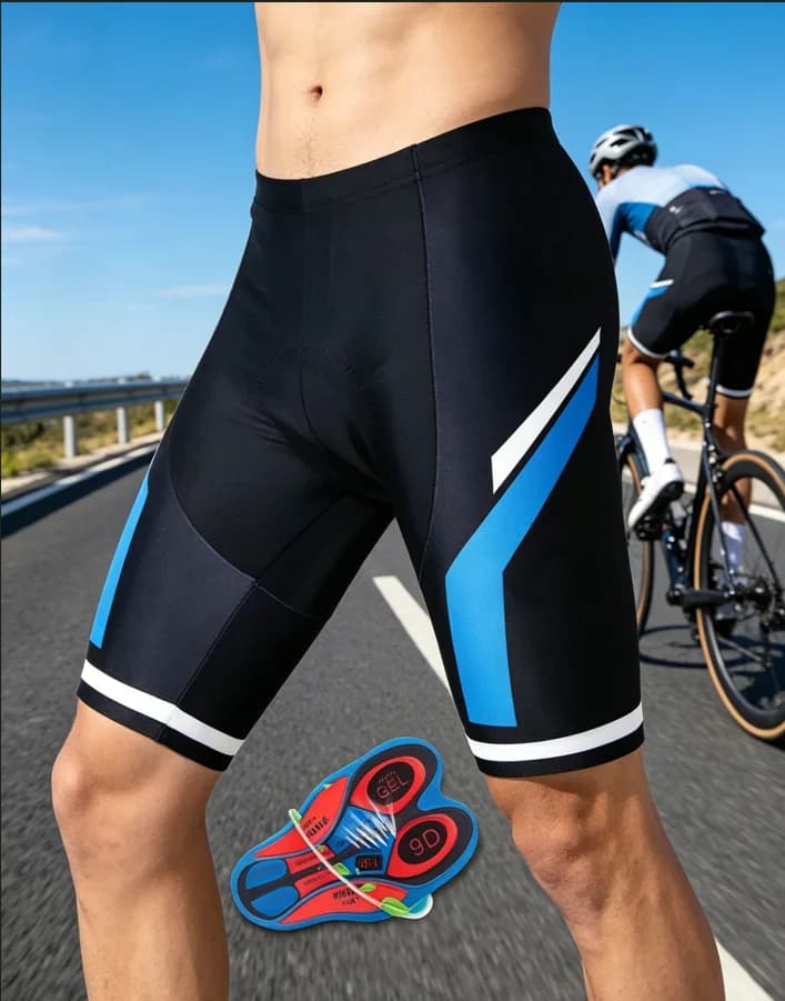 Nuovi Pantaloncini da Ciclismo Estivi con Imbottitura 9D, Multicolore, per Mountain Bike