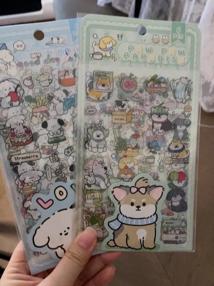 Set di Adesivi Cartoon Coreani Kawaii, Decorazioni Graffiti Carine per Studenti, per Creazione di Biglietti Fai-da-Te, Album, Planner, Quaderni, Cancelleria Scolastica