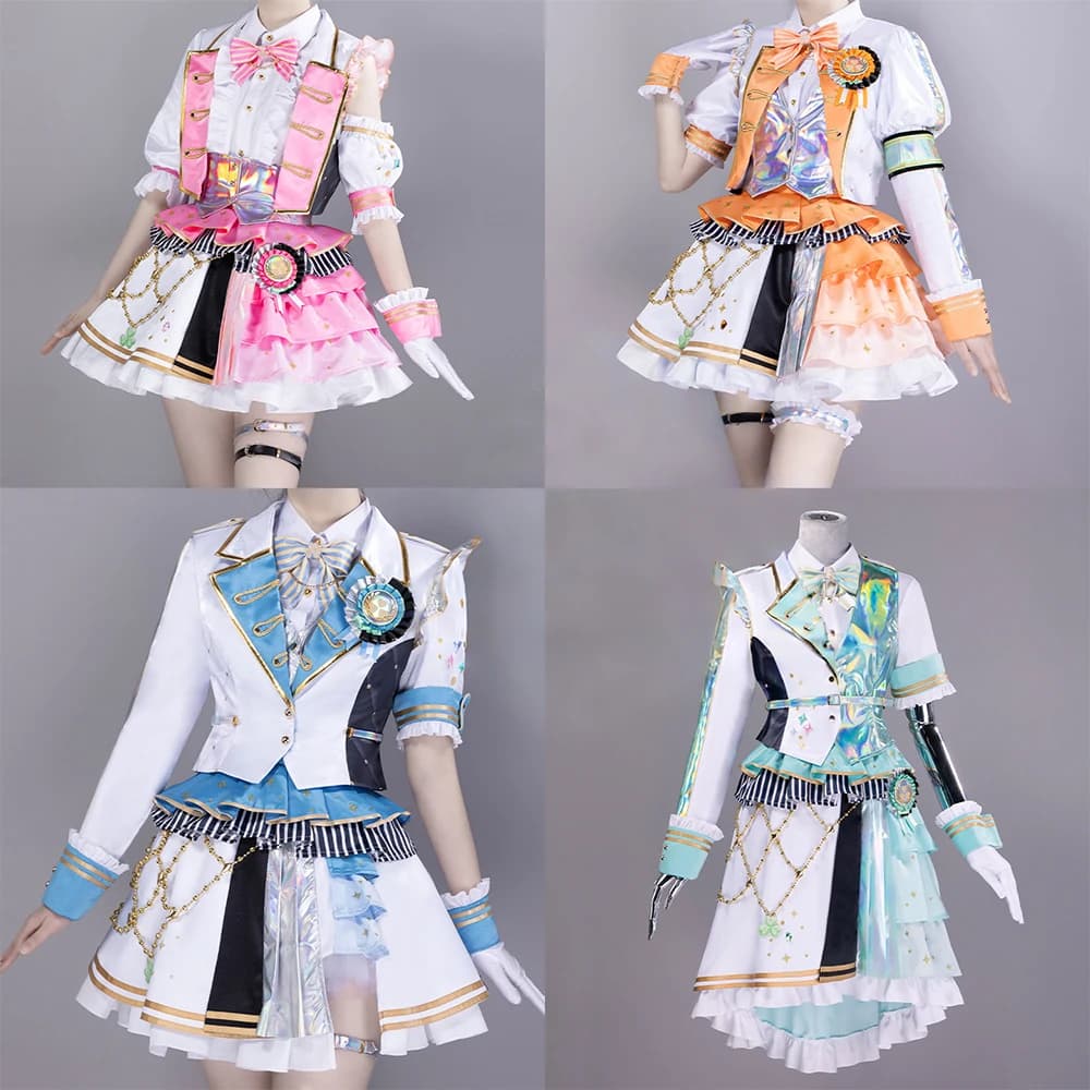 Cosplay Costume for Project Sekai's 5th Anniversary Thanksgiving Festival, Characters: Hanasato Minori, Momoi Airi, Kiritani Haruka, Hinomori Shizuku