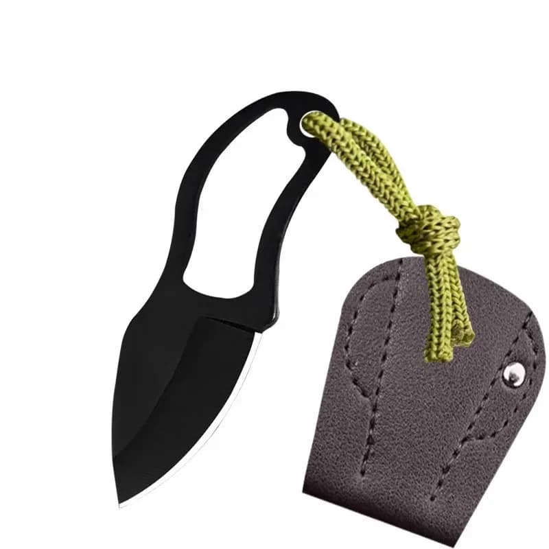 New Mini Black Knife of High Quality for Camping Outdoors, Kitchen Fruit Knife Gift, Pocket Knife, Tools