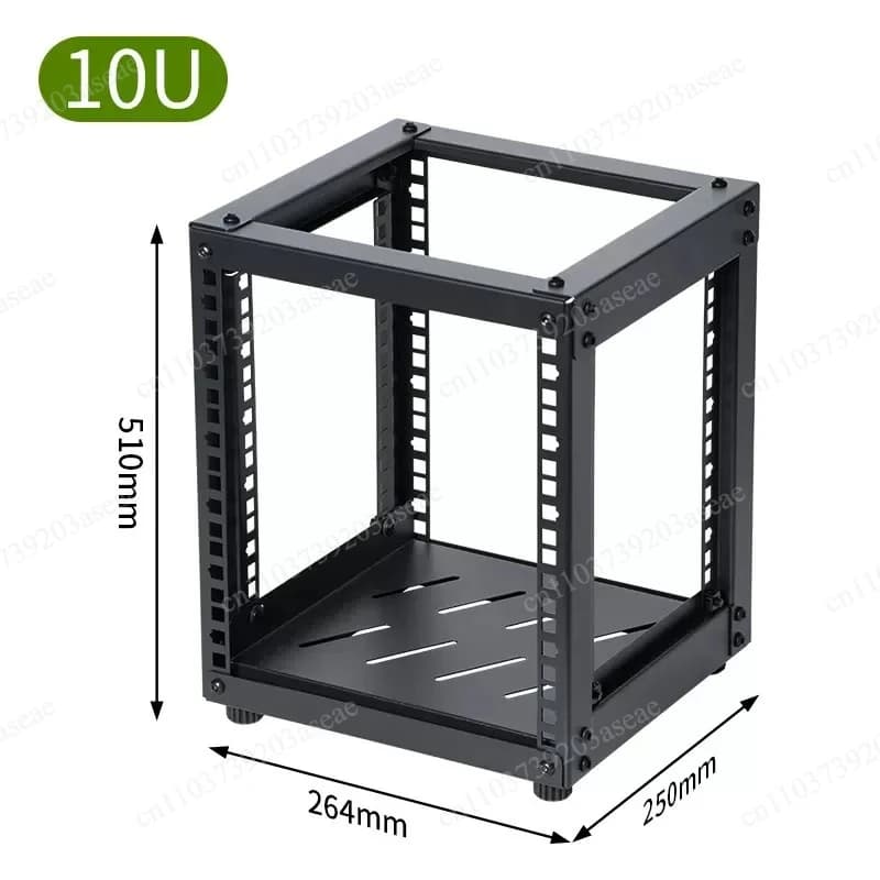 Open 10 Inch Desktop Cabinet Natural Unprocessed NAS Router Storage Cabinet for Network Switch Network Device