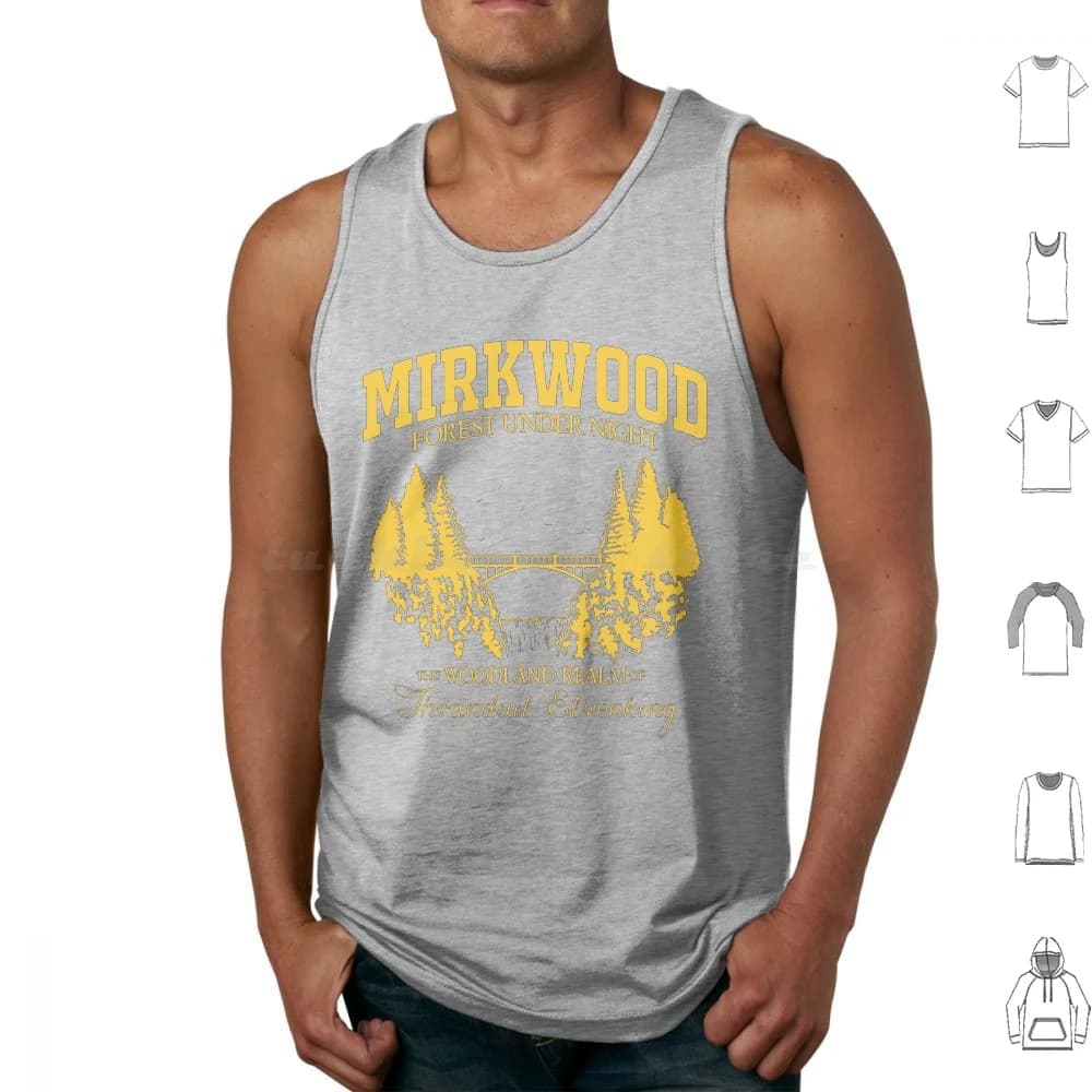 Mirkwood Forest Tank Tops Vest Sleeveless Tolkien Fantasy Gandalf Frodo The Middle Earth Aragorn Bilbo Ring The Jrr Tolkien