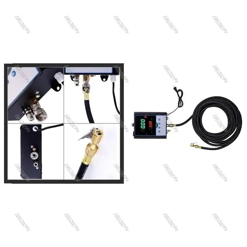 Pompa di gonfiaggio digitale per pneumatici per montaggio a parete per auto - Strumento di manutenzione automatico di fabbrica per officina con display