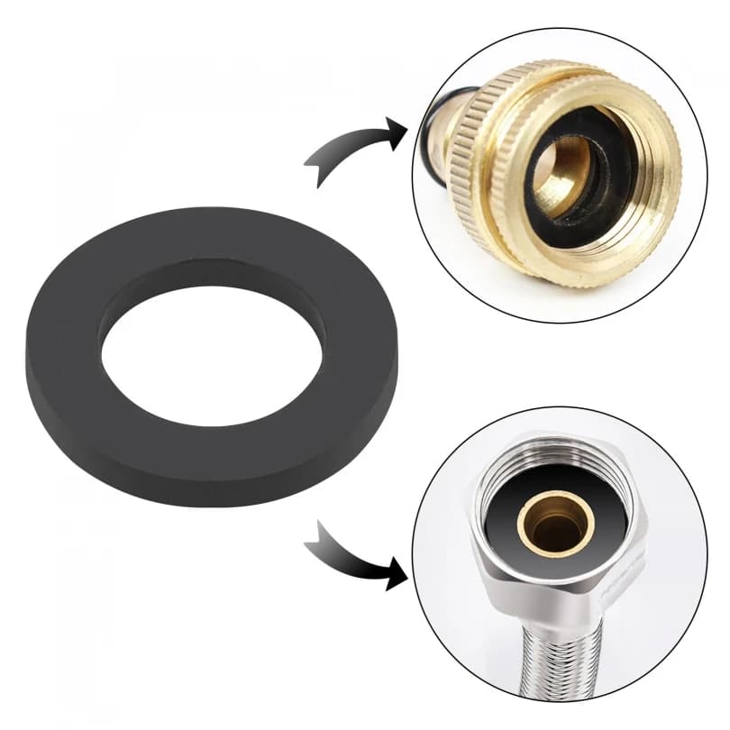 Rondella in gomma da 0,64 pollici Rondelle per tubi flessibili per doccia Rondelle per tubi da giardino Guarnizioni per soffione doccia/Tubo O-ring