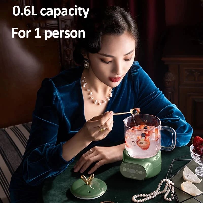 600 ml Portable Electric Kettle Health Storage Teapot Boiled Water Cup for Office and Home Use 220 V
