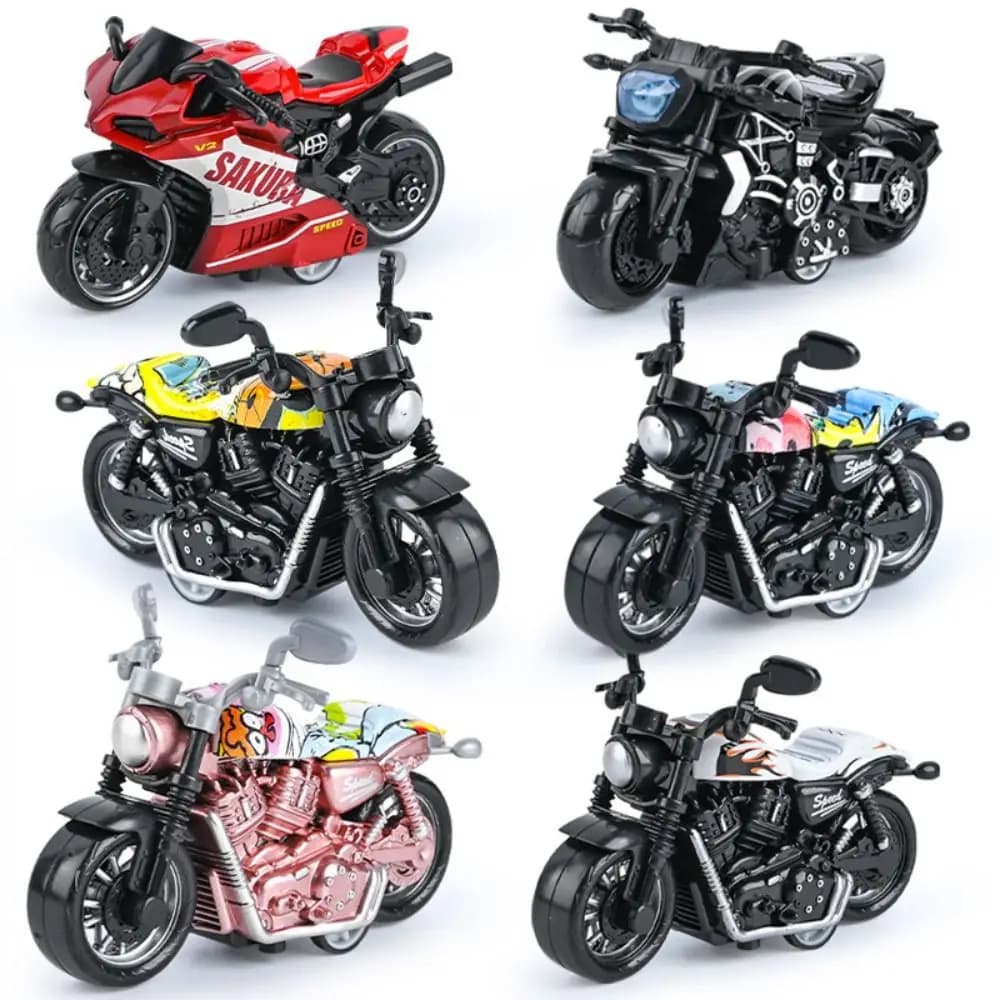 Pull Back Car Pullback Motorcycle Model Alloy Mini Motorbike Model Simulation Locomotive Motorcycle Action Figures