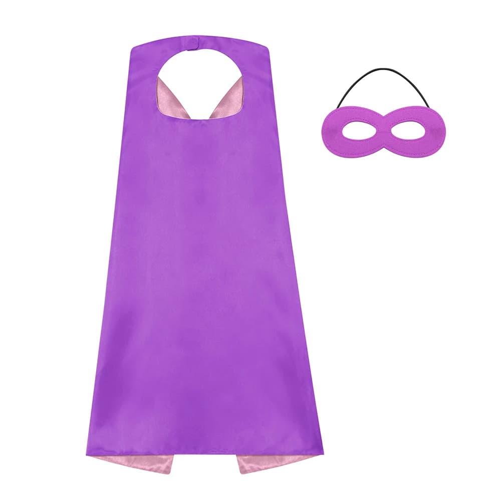 Regali per bambini fai-da-te Puntelli per prestazioni Ragazzi Ragazze Mantello Halloween Cosplay Costumi da supereroe Maschera da mantello da supereroe