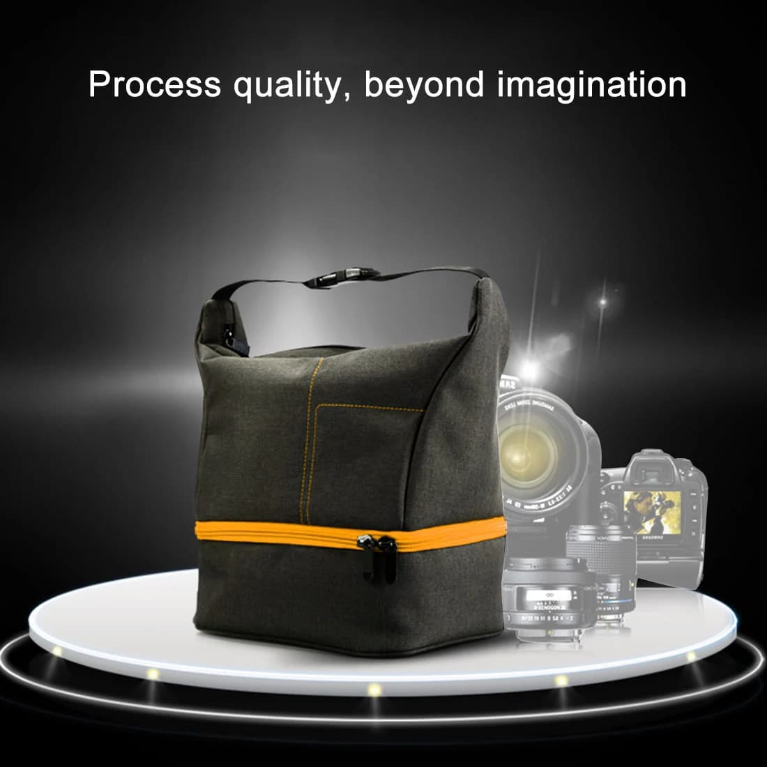 PULUZ Borsa a tracolla impermeabile antigraffio per sport all'aria aperta, borsa a tracolla per fotocamera DSLR, per GoPro SJCAM Nikon Canon Sony Xiaoyi
