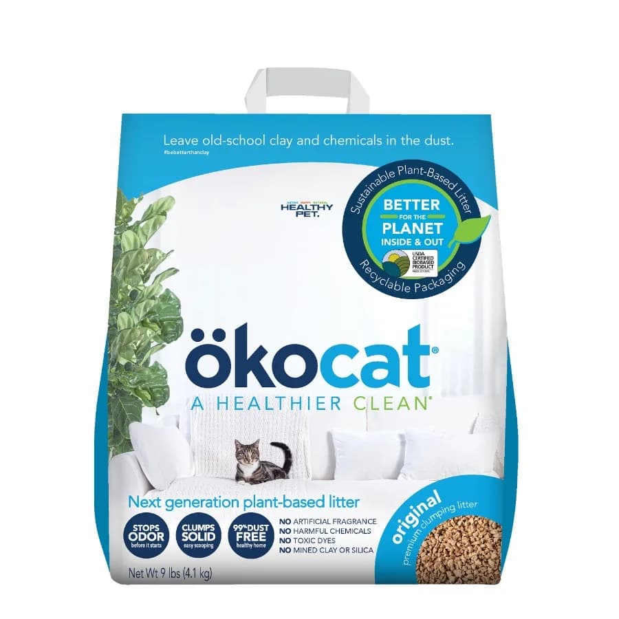 Lettiera per Gatti Naturale Agglomerante Premium per il Controllo degli Odori e Facile Pulizia, Formula Senza Polvere Ideale per Uso Interno con